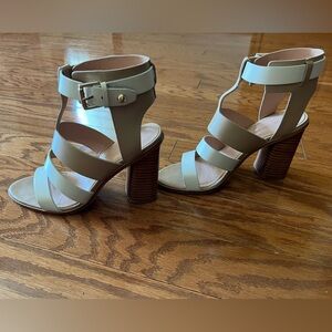Sigerson Morrison cream and sand, size 8 sandals, gladiator